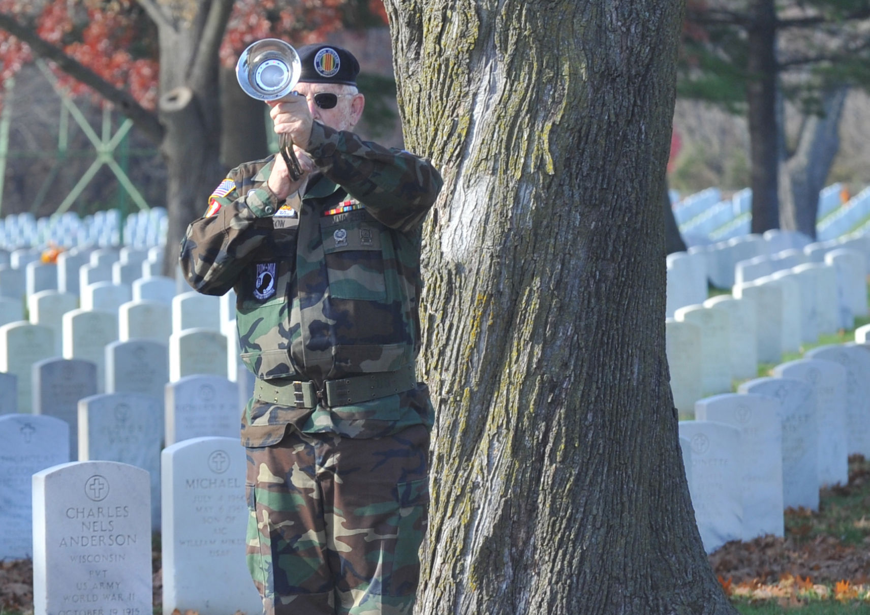 Veterans Day ceremonies at the Rock Island National Cemetery